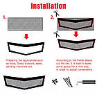 Сітка в бампер і решітку радіатора Elegant No2 100х20 см Чорна (511022/1), фото 3