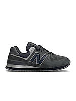 Мужские кроссовки New Balance 574 Dark Grey/замшевые кроссы New Balance 574 для прогулок/New Balance 574