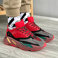 Кроссовки мужские и женские Adidas Yeezy Boost 700 red / Адидас Изи буст 700 красные