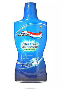 Ополіскувач антибактеріальний для ротової порожнини Aquafresh Extra Mint 500 мл