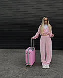 Жіночий стильний велюровий костюм новинка 2023 Рожевий, 44/46, фото 3