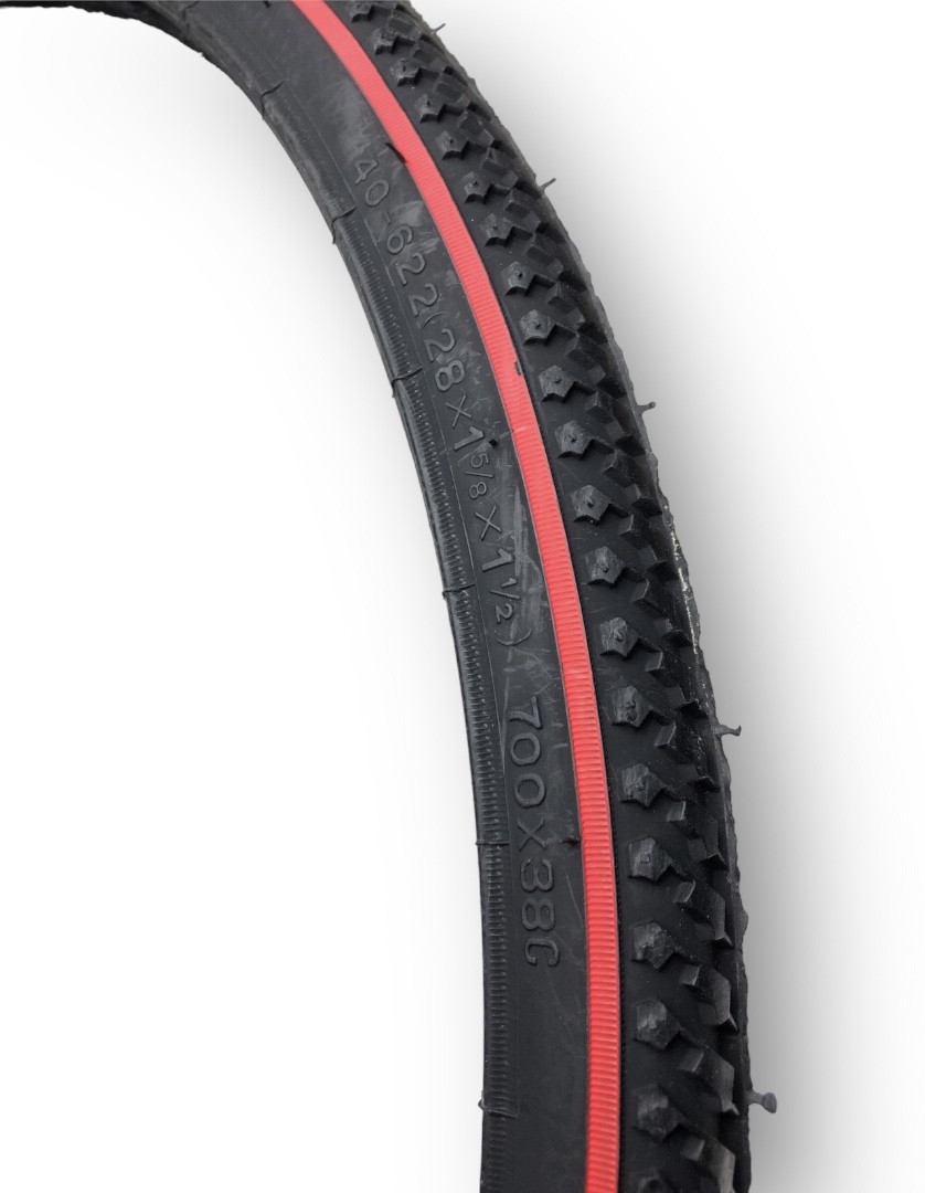 Покришка велосипедна Deli 700*38C (40-622) S"-161 red strip Індонезія