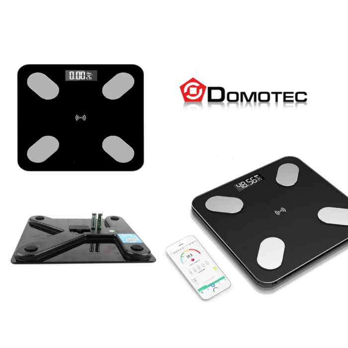 Цифрові підлогові ваги побутові Domotec MS-2017 180 кг Smart APP