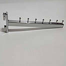 Флейта Кронштейн  в Рейку 7 штирів 30 см квадратна хромована, фото 8