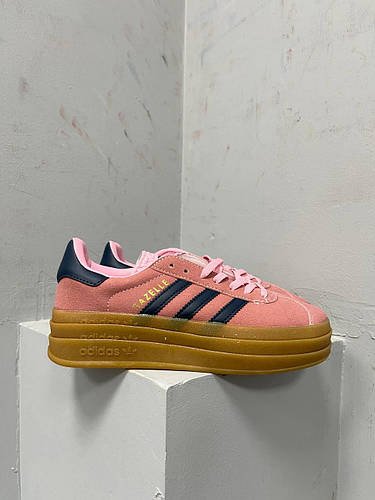 Кроссовки женские Adidas Gazelle Bold Pink Glow розовый осень весна ...