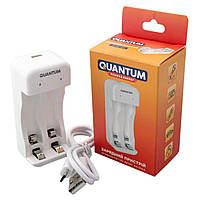 Зарядний пристрій Quantum QM-BC1020 для Ni-MH/Ni-CD 1.2V  AA/AAA 4-slot (USB)