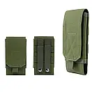 Армійський чохол для телефону / Підсумок під телефон Phone Pouch MOLLE / Тактичний чохол під телефон / Оливковий, фото 3