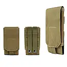 Армійський чохол для телефону / Підсумок під телефон Phone Pouch MOLLE / Тактичний чохол під телефон / Койот, фото 5