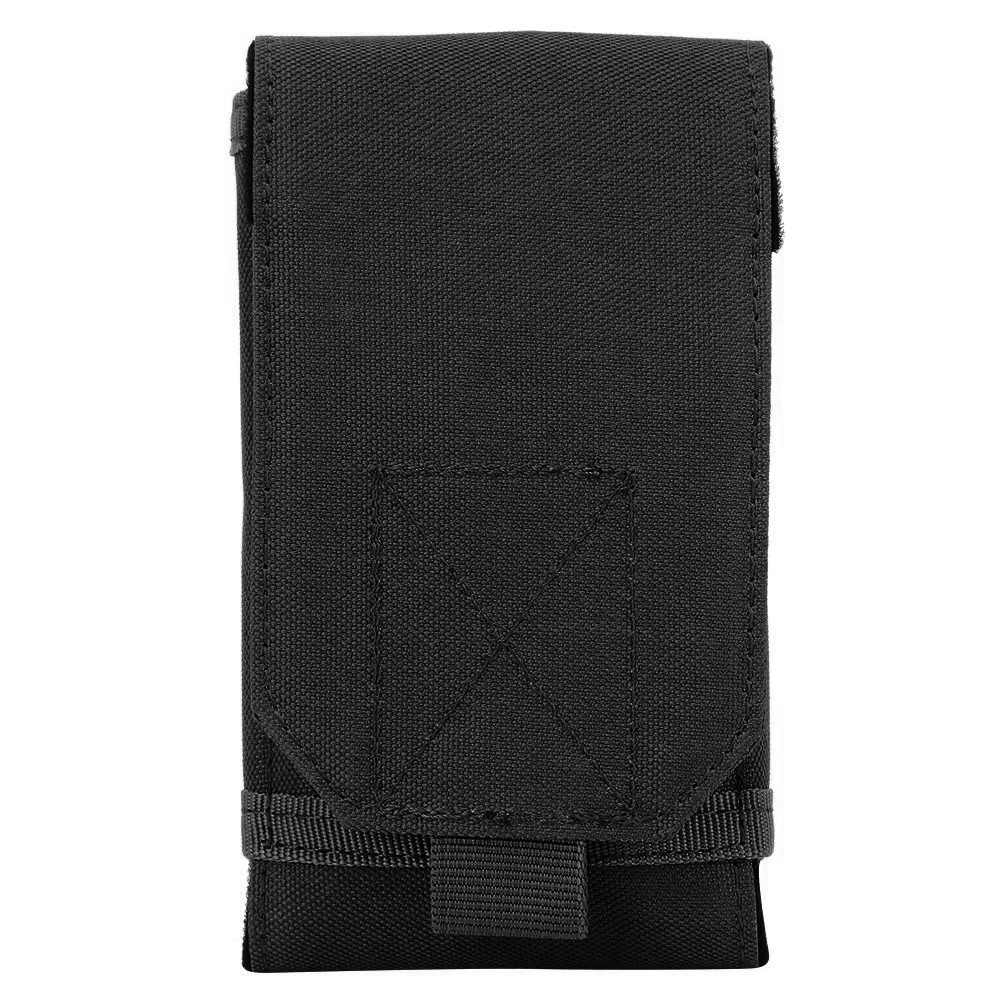 Армійський чохол для телефону / Підсумок під телефон Phone Pouch MOLLE / Тактичний чохол під телефон / Чорний