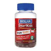 Железо и Витамин С Bioglan Smartkids Iron + Vitamin C (30 gummies, клубника)