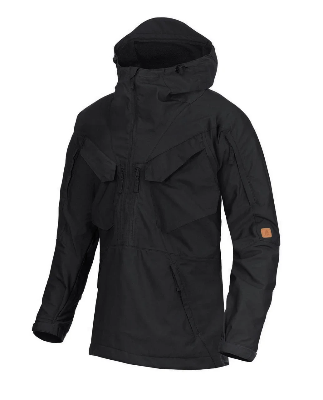 Тактична куртка анорак Helikon-Tex PILIGRIM Anorak Jacket/ Чоловіча похідна курточка з капюшоном/ Чорна