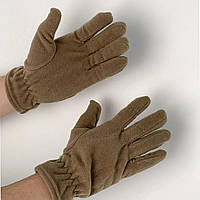 Тактические флисовые перчатки для военных/ Демисезонные оливковые перчатки на флисе мужские/ Койот