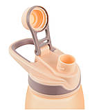 Пляшка для води 600 мл ріжева Kite К22-417-02, фото 2