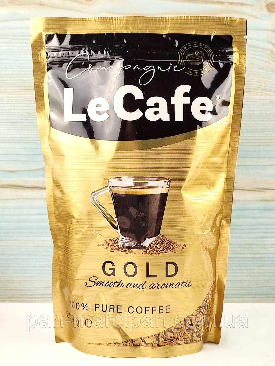 Кава розчинна Le Cafe Gold у м'якій упаковці 200 г Польща, фото 1