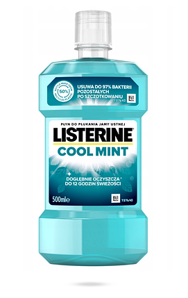 Ополіскувач для ротової порожнини Listerine Cool Mint 500 мл, фото 2