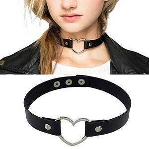 Чокер із серцем нашийник бдсм різні кольори
