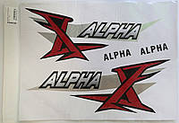 Наклейки Альфа на бочины Alpha 360х270мм