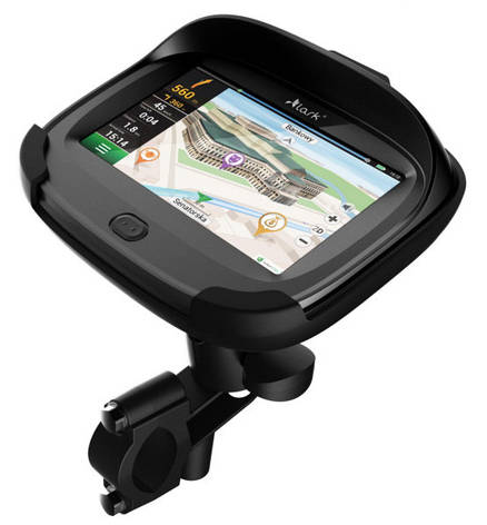 Мотоциклетний портативний GPS Навігатор LARK FREEBIRD MOTO Чорний, фото 1