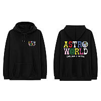 Худи чёрный LOYS Cactus Jack. Толстовка Travis Scott Art 32 Astroworld XS