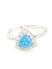 Каблучка срібна з опалом 1036