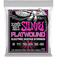 Струны Ernie Ball 2593 Flatwound Cobalt Super Slinky 9-42 США