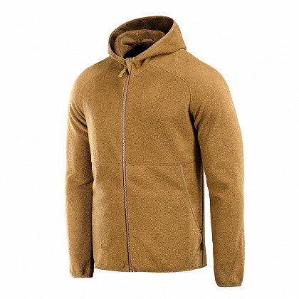Армійська Кофта ВСУ тактична з капюшоном M-Tac Hoodie Lite Microfleece, фліска ЗСУ колір Coyote, унісекс, нове, фото 1