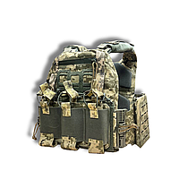 Плитоноска StrykeR (Plate Carrier) Олива(Хаки) (Закрытого типа) Пиксель