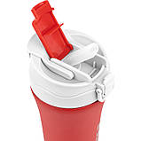 Термокружка з трубочкою червона 400мл Kite К22-457-03, фото 2