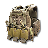 Плитоноска StrykeR (Plate Carrier) Койот (Закрытого типа)