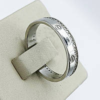 Кольцо серебряное с кубическим цирконием "Картье" 17 2,93 г