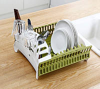 Сушилка для посуды Compact Dish Rack (пластиковая сушилка для посуды, сушка для посуды)