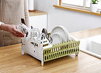 Сушилка для посуды Compact Dish Rack (пластиковая сушилка для посуды, сушка для посуды) EN