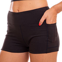 Шорти короткі спортивні жіночі Zelart L3010 розмір L (165-170 см) Black