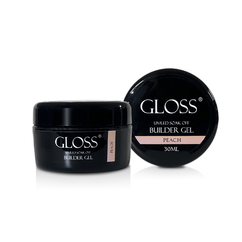 Однофазний гель Builder Gel GLOSS Peach, 30 мл