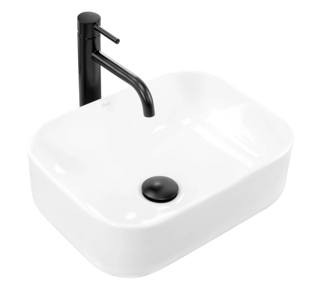 Умивальник (раковина) REA DEMI MINI WHITE білий накладний