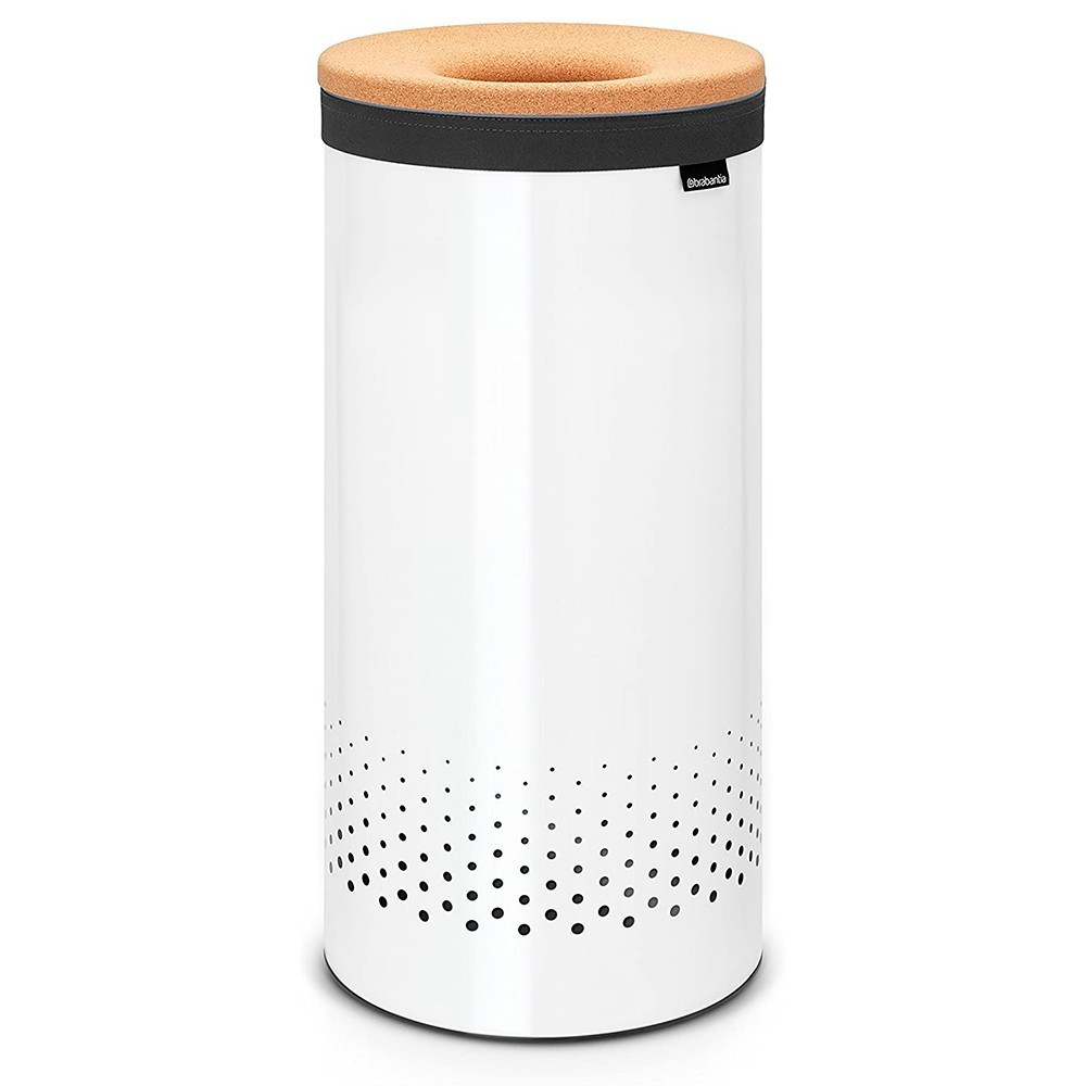 Кошик для білизни Brabantia Laundry Bin White with Orange 35 л