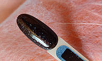 HNM гель лак чорний з кольоровими блискітками 8мл