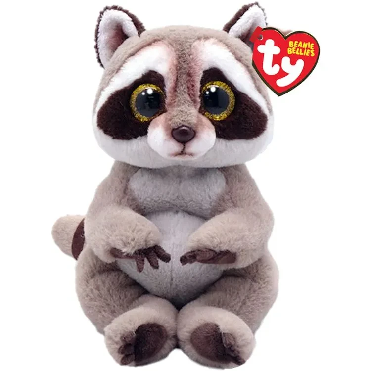 Дитяча м'яка іграшка TY Beanie Bellies Єнот Petey (41284)