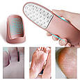 Двостороння педикюрна лазерна тертка на підставці (нержавіюча) для педикюру - 191, фото 7