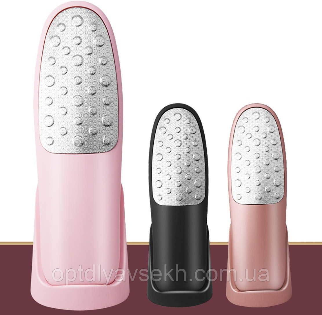 Двостороння педикюрна лазерна тертка на підставці (нержавіюча) для педикюру - 191, фото 1