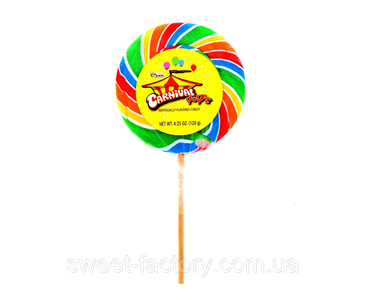 Льодяник на паличці Bee Giant Carnival Pops 120g