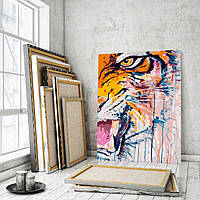 Картины по номерам 40*50 "Взгляд тигра" №131, Strateg