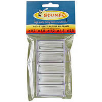 Набор кембриков Stonfo 30-5 Box Clear Silicone Tube Big (0.7-1.0-1.2-1.5-2.0mm)