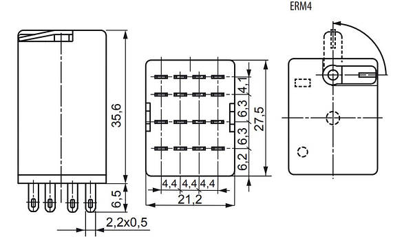 Проміжне реле 6А 4к 110V DC ERM4 з індикатором [2473022] ERM4-110DCL ETI  купити ➦ в роздріб і оптом в "Elnik.Shop: Оптово-роздрібна компанія".  📌гарантія якості ₴ гуртом і в роздріб ₴ в інтернет-магазині