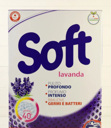 Пральний порошок з лавандою Soft Lavanda Intensa 100+5 прань 5,25 кг (Італія)