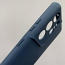 Чохол для Samsung Galaxy S21 Ultra матовий із захистом камери чохол на самсунг с21 ультра темно-синій cfa, фото 4