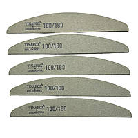 Набір пилочок для нігтів 100/180 TINAFOX човник, 5 шт