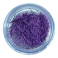 Декор для дизайну нігтів нитки бузкові