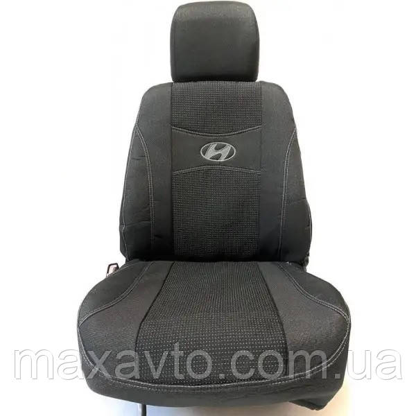 Автомобільні чохли "Nika" для HYUNDAI ACCENT RB / SOLARIS роздільна 2010 - з/сп 1/3 2/3; 4 подгол; п / подлок;, фото 1