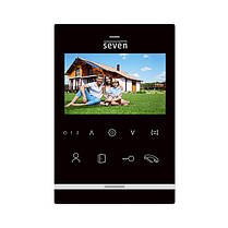 Комплект домофону 4 дюйми з панеллю виклику SEVEN DP–7542 Kit black, фото 4